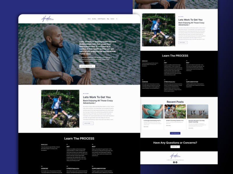 Henry Mena website design by Softliro
