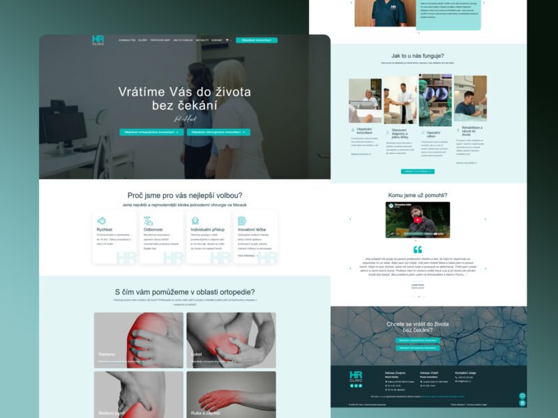 HR Clinic website design by Softliro