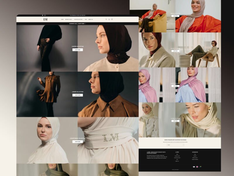 La Mère Modesty website design by Softliro