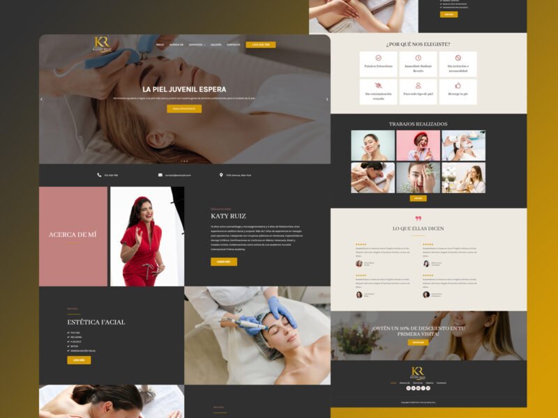 Skin Care by Kathy Ruiz website design by Softliro