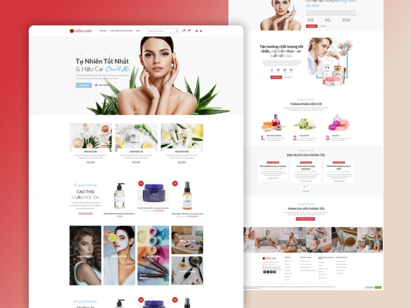 Viliha website design by Softliro